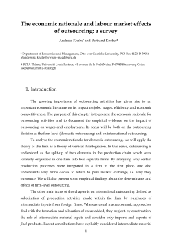 Economic Theories Of Rationalizing Outsourcing