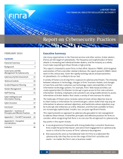 Report on Cybersecurity Practices