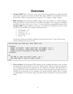 Exercises - Web Programming Step by Step
