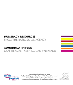 Bi-Ling Numeracy Lflt 8pp - Arsyllfa Dysgu a Sgiliau Cymru