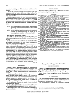 Decomposition of Polygons into Convex Sets