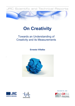 On Creativity - JRC Publications Repository