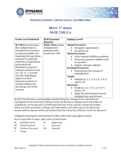 7.NS.2.a Solve multiplication problems with products to 100.
