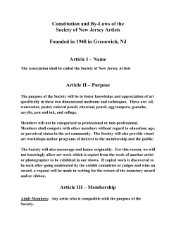 Constitution and By Laws