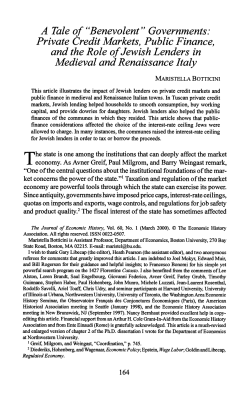 A Tale of "Benevolent" Governments: Private Credit Markets, Public