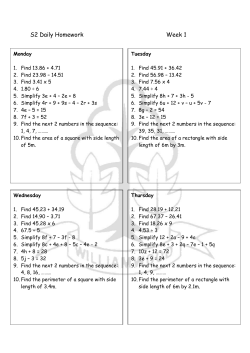 Homework Booklet F