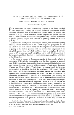 THE SIGNIFICANCE OF MULTIVALENT FORMATION IN