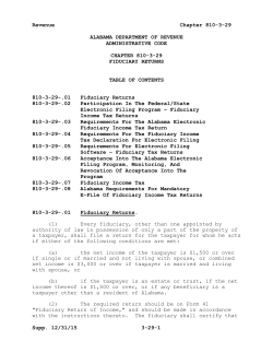 chapter 810-3-29 fiduciary returns