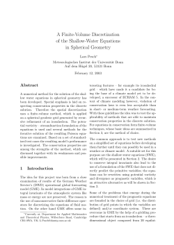 A Finite-Volume Discretization of the Shallow