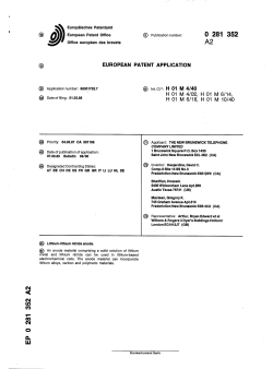 Lithium-lithium nitride anode - European Patent Office