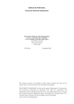 Tracking Growth and the Business Cycle