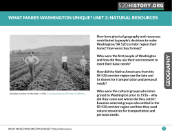 Unit 2: Natural Resources