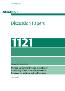 Divided Government versus Incumbency Externality Effect