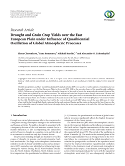Drought and Grain Crop Yields over the East European Plain under