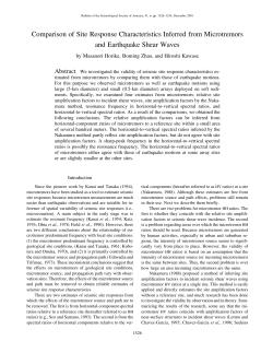 Comparison of Site Response Characteristics Inferred from