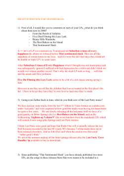 DRAFT INTERVIEW FOR SPANISH BLOG 1