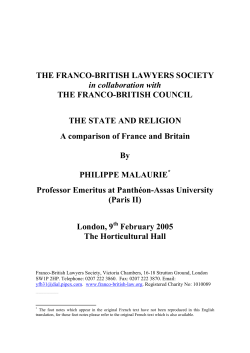 The State and Religion - Franco