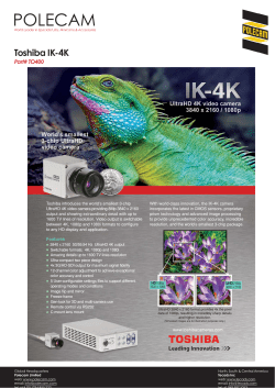 Toshiba IK-4K Data Sheet.indd