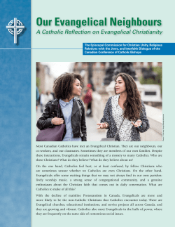 Our Evangelical Neighbours – A Catholic Reflection on Evangelical