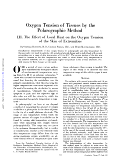 Oxygen Tension of Tissues by the