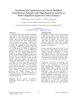 Synthesis and Application of a Novel Modified Polysiloxane Polymer