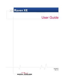 Raven X E user guide in PDF file format
