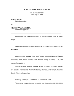 IN THE COURT OF APPEALS OF IOWA No. 8-212