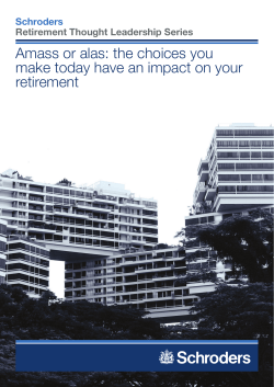 Amass or alas: the choices you make today have an