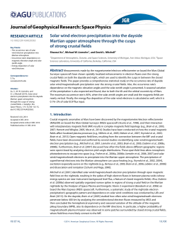 Solar wind electron precipitation into the dayside Martian upper