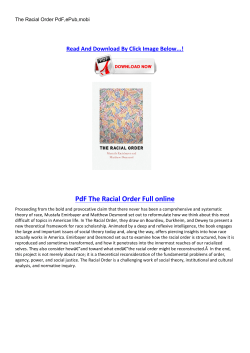 PdF The Racial Order Full online