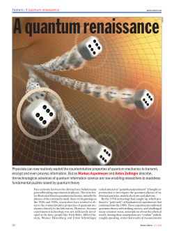 A quantum renaissance - Vienna Center for Quantum Science and