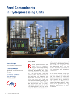 Feed Contaminants in Hydroprocessing Units