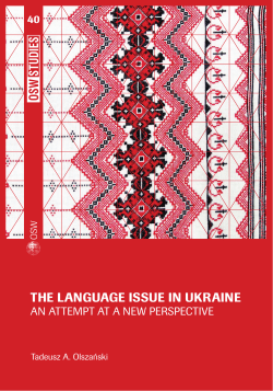 The language issue in Ukraine