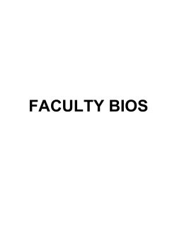 faculty bios - Center for American and International Law