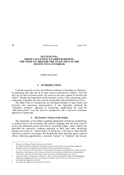 sentencing: from vagueness to arbitrariness: the need to abolish the