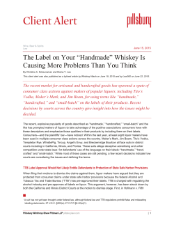 The Label on Your “Handmade” Whiskey Is Causing More Problems