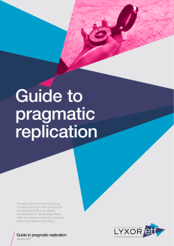 pragmatic guide to replication.