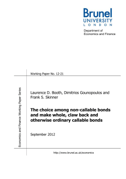 The choice among non-callable bonds and make