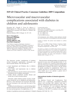 Microvascular and macrovascular complications associated