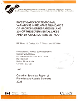 investigation of temporarl variations in relative abundance of