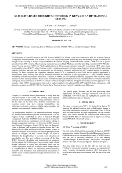 satellite-based drought monitoring in kenya in an operational setting