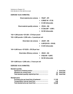 Direct-material price variance = PQ(AP &ndash; SP)