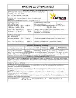material safety data sheet