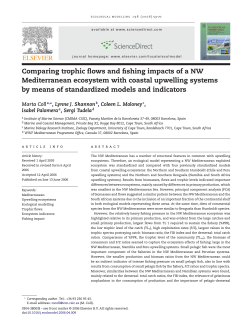 Comparing trophic flows and fishing impacts of a NW