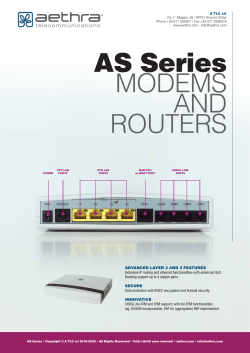 AS Series MODEMS AND ROUTERS