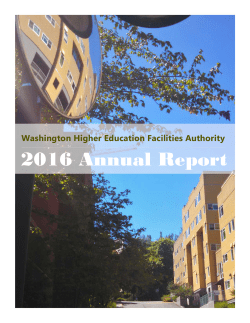 the Annual Report - Washington Higher Education