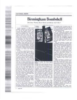 NATIONAL NEWS Birmingham Bombshell