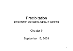 Precipitation