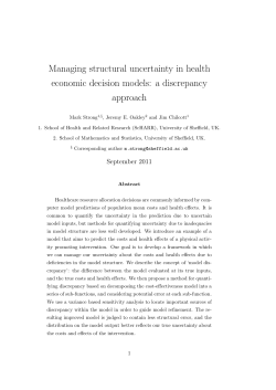 Managing structural uncertainty in health economic decision models