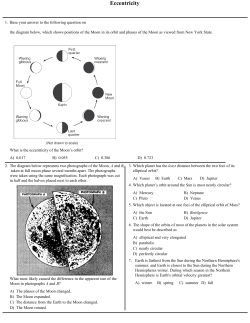 Eccentricity Handout